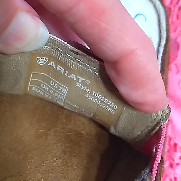 Women's Ariat Cruisers cow skull leather shoes size 7 - Picture 9 of 9